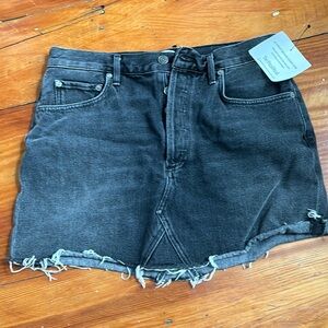 Agolde denim mini skirt